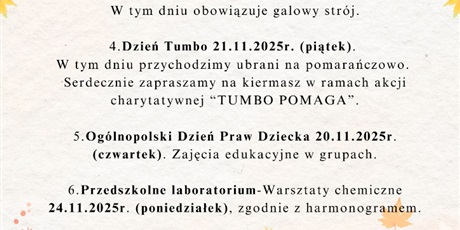 LISTOPAD W PRZEDSZKOLU