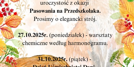 WYDARZENIA W PAŹDZIERNIKU