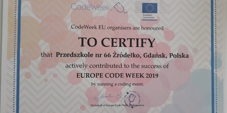 Powiększ grafikę: Code week 2019